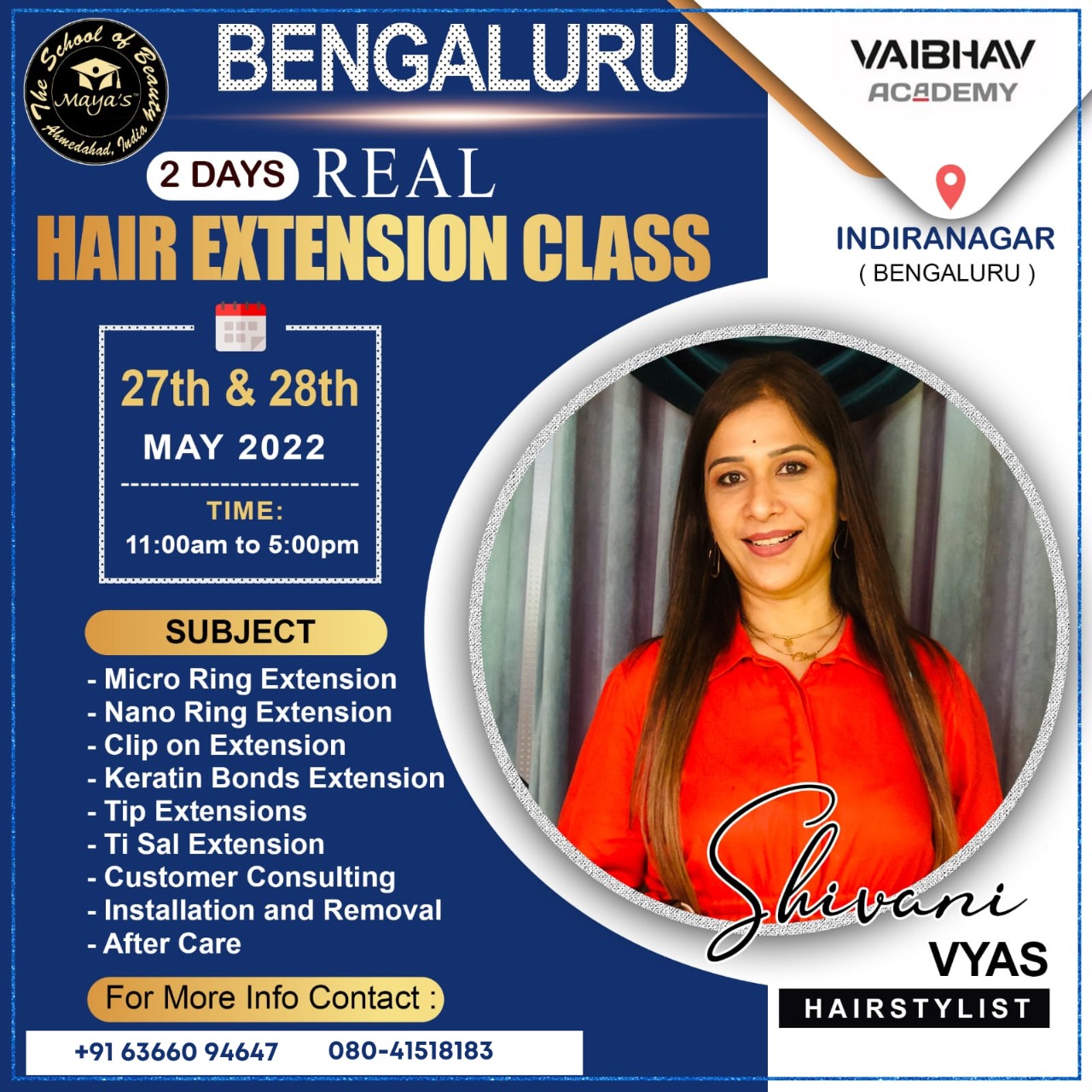 Real hair extension classes